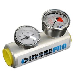 HydraPro Gauge Block with Pressure and Temperature Gauge