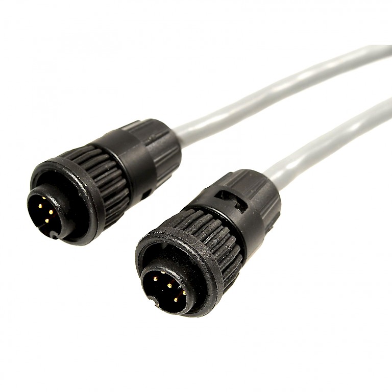 Industrial cable connector male-male double ended