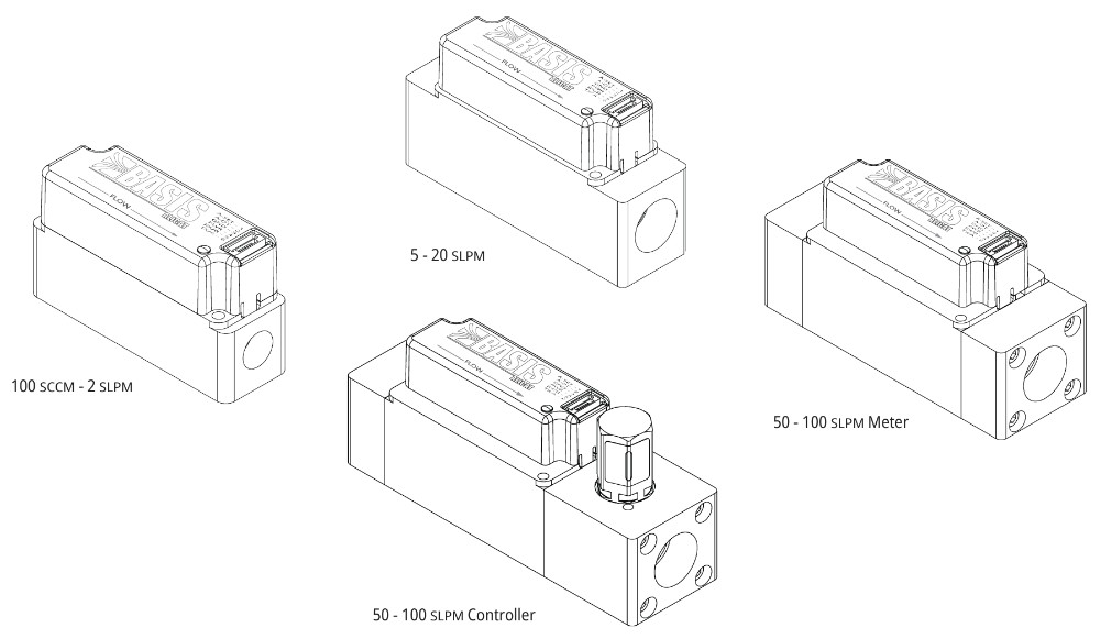 Alicat Basis 2.0 OEM ready Gas Mass Flow Meter